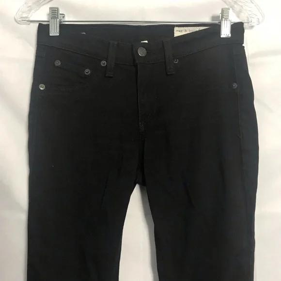 Rag & Bone Mid Rise "Black Plush" Leggings Jeans Size 25!! - Picture 6 of 11